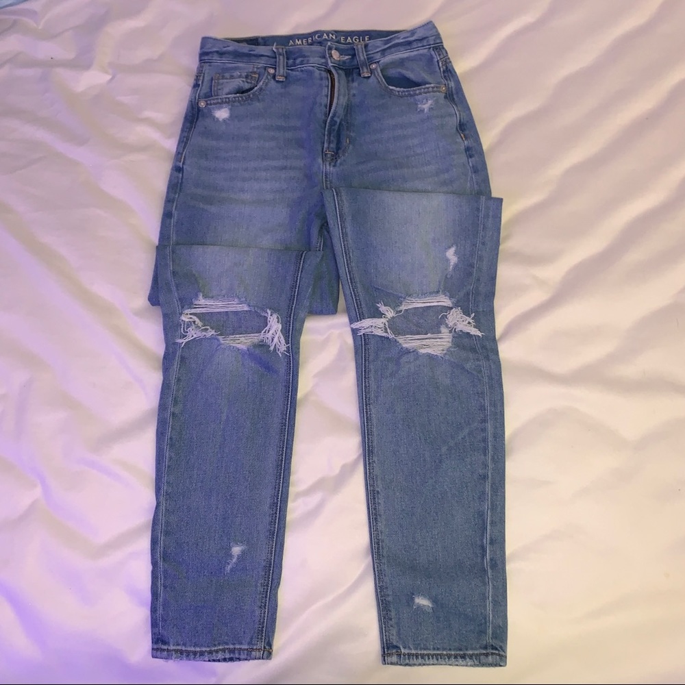 American Eagle mom jeans size 0